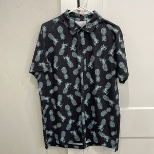 Bonobos golf shirt dancing pineapples size Large slim